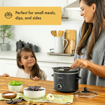 Crock-Pot® 2-Quart Classic Slow Cooker, Small Slow Cooker, Black
