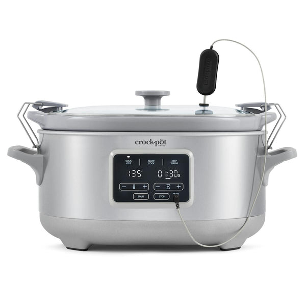 Crock-Pot® Programmable 7-Quart Cook & Carry Slow Cooker with Sous Vide, Stainless Steel — Product Information